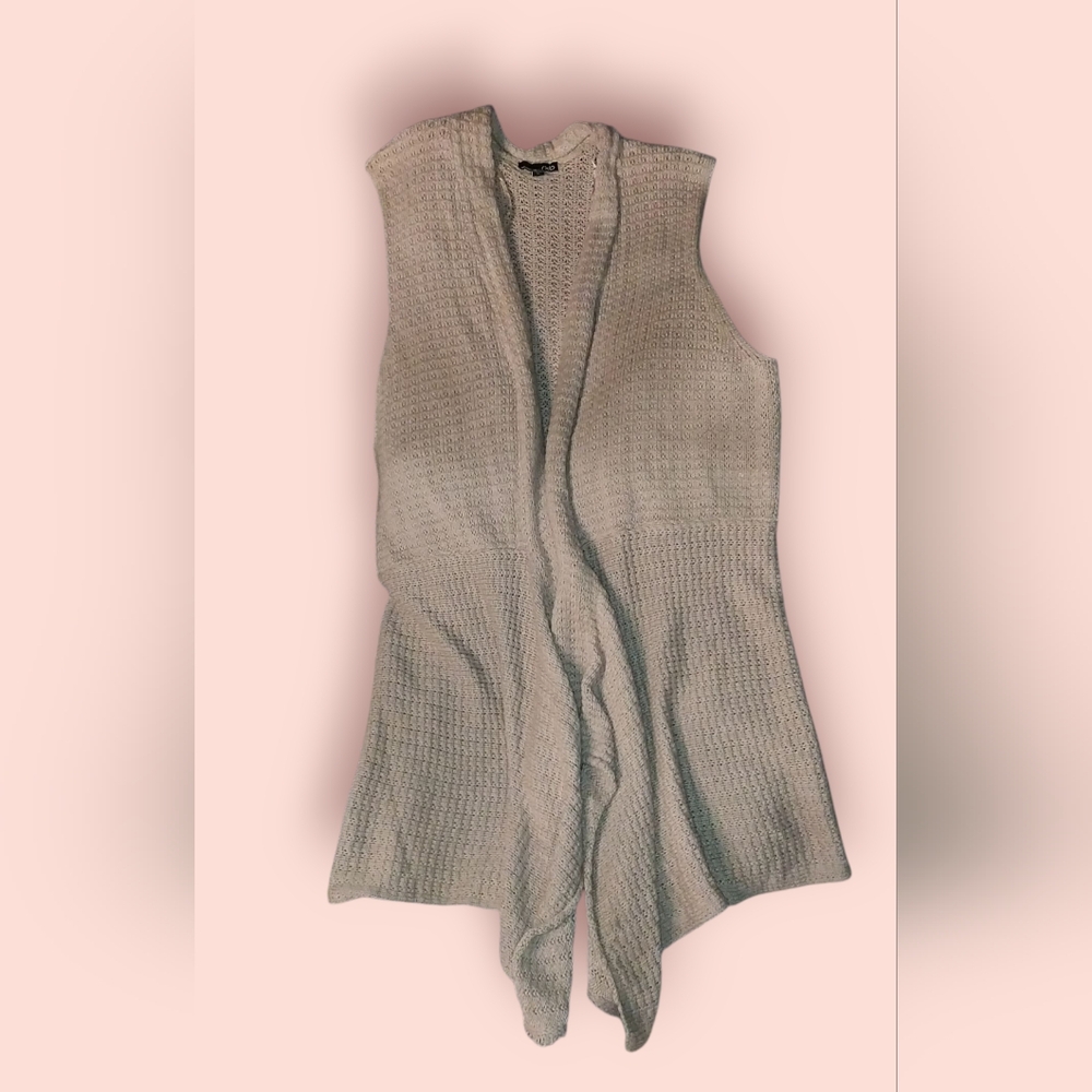 Long Knit Sweater Vest Boho